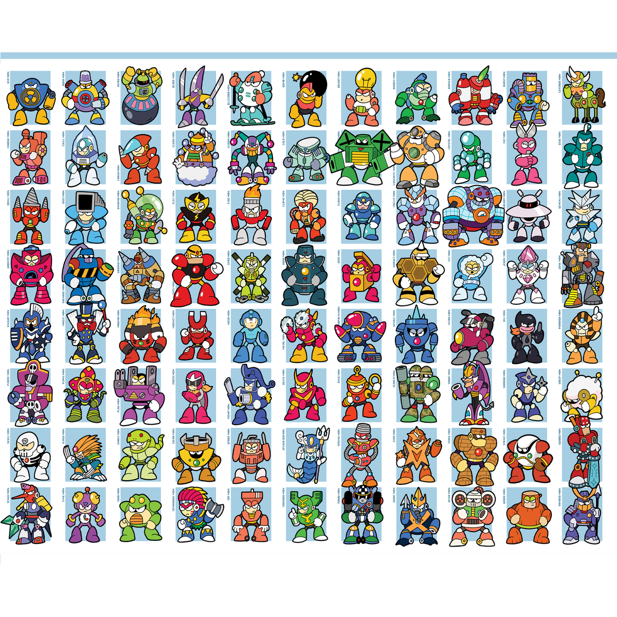 MegaMan Masters Poster Print *CLEARANCE*
