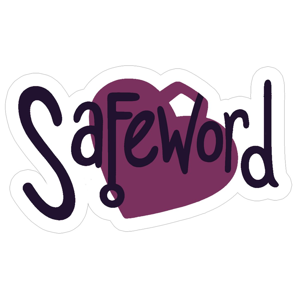 Safeword Logo  Sticker *LIMITED STOCK*