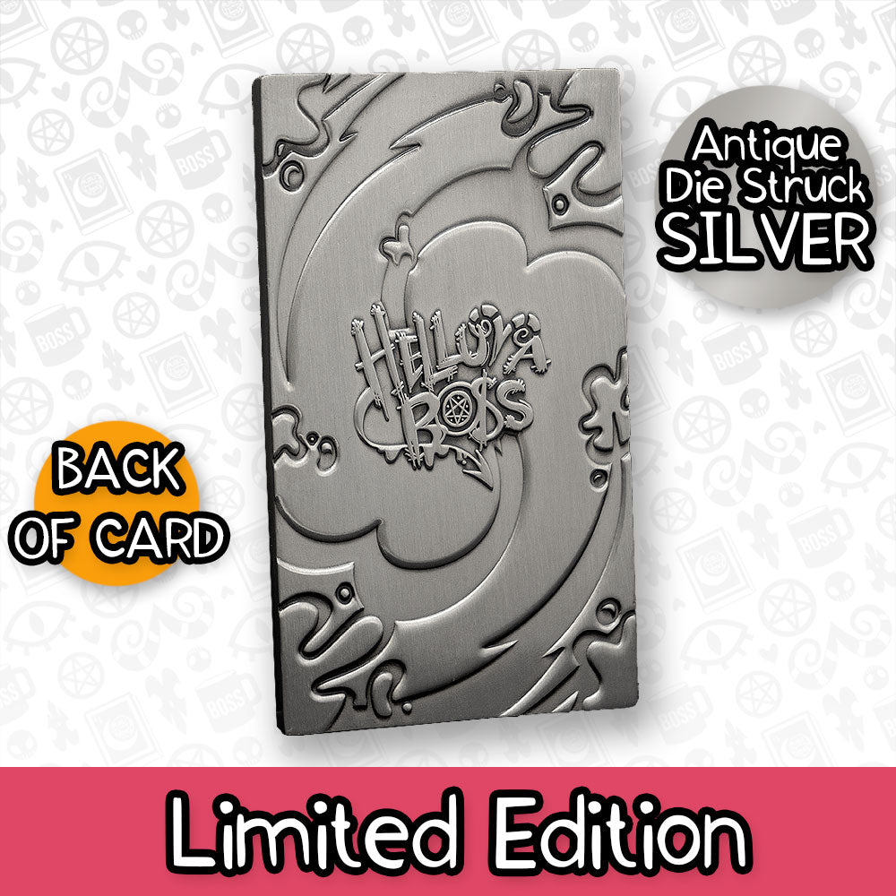 Stolas Silver Plated Metal Collectible Card *CLEARANCE*